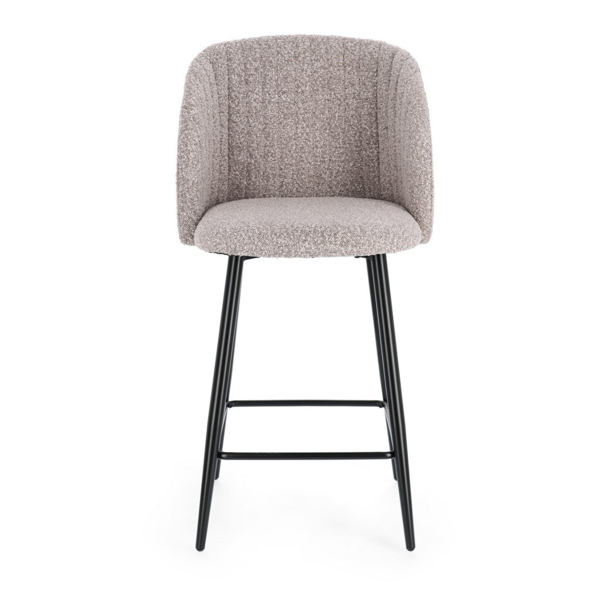 BT PRINCESS  Grey design Upholstered indoor bar stool